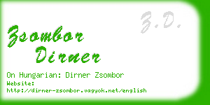 zsombor dirner business card